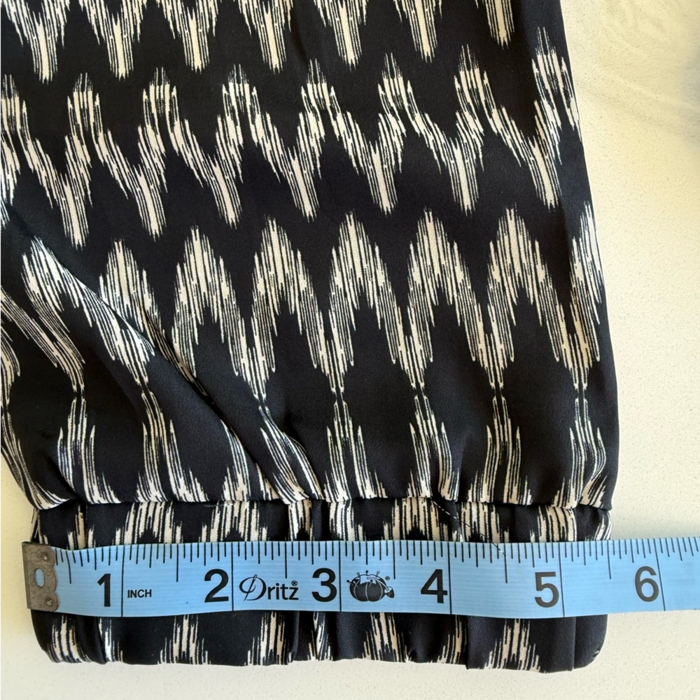 Flynn Skye Black + White Patterned Pants Size 3 - Picture 9 of 9